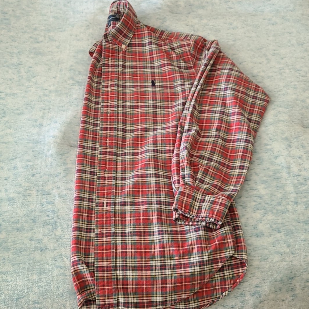 Mens plaid button down